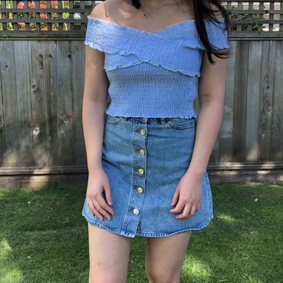 Blue crop top - Picture 2 of 4